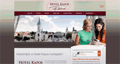 Desktop Screenshot of kaposhotel.hu